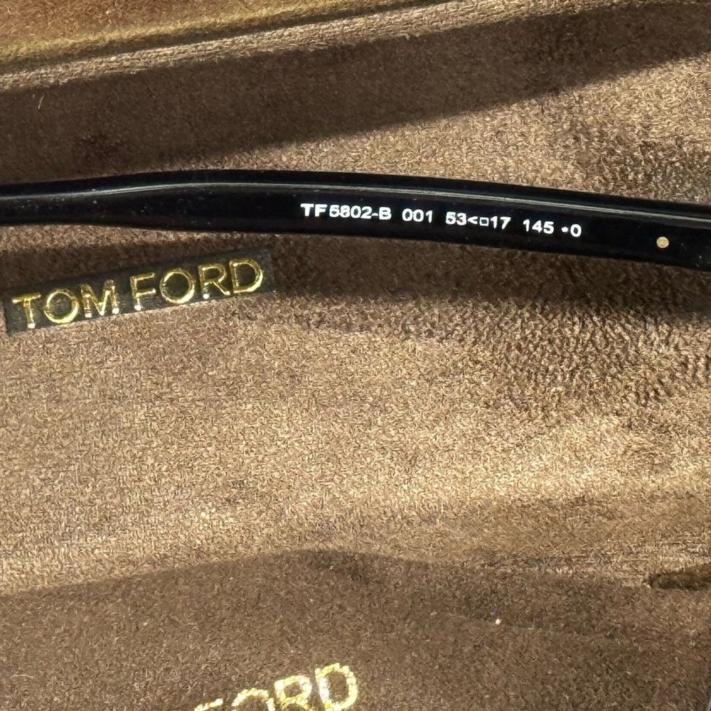 Tom Ford Black Glasses W/ Glasses Case And Cloth … - image 6